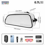 ROAD TO SKY Bicycle Top Tube Bag Frame Bag 0.7L