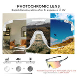 ROAD TO SKY BOUNDLESS Photochromic Cycling Glasses 3 Lens Set