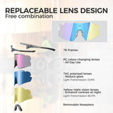 ROAD TO SKY BOUNDLESS Photochromic Cycling Glasses 3 Lens Set