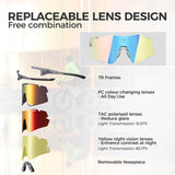 ROAD TO SKY BOUNDLESS Photochromic Cycling Glasses 3 Lens Set