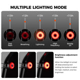 ROCKBROS R0 Smart Bike Rear & Handlebar End Light - Waterproof
