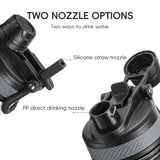 Stainless Steel Insulated Sports Water Bottle with Straw