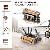 Titanium Bike Multi Tool with Wooden Handle