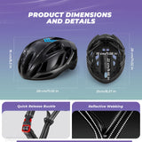 Ultra-Light In-Mold Bicycle Safety Helmet