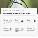 Wireless Bike Horn & Anti-Theft Alarm