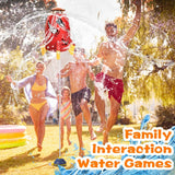 Rocket Sprinkler Launcher Water Sprinkler Flying Splashing 360° Rotation for 3+ Years Old