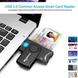 Rocketek DOD Military USB Common Access CAC Memory Card Reader