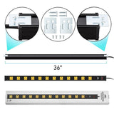 CRST 12-Outlet Metal Power Strip Surge Protector — 1800J, 2.6" Wide Outlets, Mountable