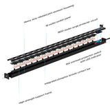 16-Outlet Metal Power Strip Surge Protector, 1800 Joules, 2.6" Ultra-Wide Spaced, 15ft