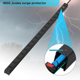 16-Outlet Metal Power Strip Surge Protector, 1800 Joules, 2.6" Ultra-Wide Spaced, 15ft