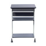 Rolling Laptop Cart with Storage