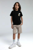 Roly Poly Teen Boys Bermuda Shorts & Tee Set Black