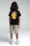 Roly Poly Teen Boys Bermuda Shorts & Tee Set Black