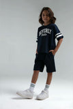 Rolly Polly Teen Boys Navy Bermuda Set with Breathable Fabric
