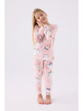 Roly Poly Girls Long Sleeve Pajama Set in Light Pink