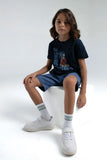 Roly Poly Boys Navy Bermuda Shorts and T-Shirt Set