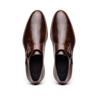 55-605-CST ROMAN Italian Calfskin Monkstrap Chestnut