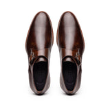 55-605-CST ROMAN Italian Calfskin Monkstrap Chestnut