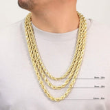 Rope Chain in Yellow Gold - 3mm
