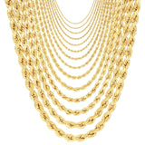 Rope Chain in Yellow Gold - 3mm