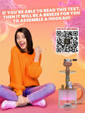 Rose Gold Hookah Set 2 Hose YADO Square Hookah To Go with Hookah Charcoal Holder Heat Management Device and Big Rose Silicone Hookah Bowl and Bag for Shisha Portable Hookah Set with Everything