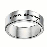 Rotatable Stainless Steel Anxiety Ring