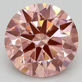 Round 3.25 ct Fancy Intense Pink VS1 IGI Certified Lab Grown HPHT Diamond Round