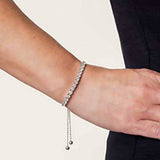 Round Cut Swarovski Elements Crystal Adjustable Tennis Bracelet
