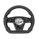 TESERY Touch Horn Round Steering Wheel Replacement for Tesla Model S / X 2021-2023