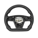 TESERY Touch Horn Round Steering Wheel Replacement for Tesla Model S / X 2021-2023