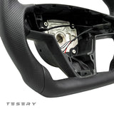 TESERY Touch Horn Round Steering Wheel Replacement for Tesla Model S / X 2021-2023