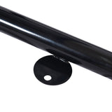 Large 46" Stylish Square Steel Picnic Table W/ Thermoplastic Coating & Umbrella Hole (SAK90547)