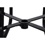 Large 46" Stylish Square Steel Picnic Table W/ Thermoplastic Coating & Umbrella Hole (SAK90547)