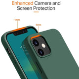 Rubber Case for iPhone 12 and iPhone 12 Pro Case 6.1 inch