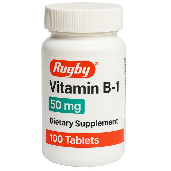 Rugby Vitamin B1 Dietary Supplement, 50 mg