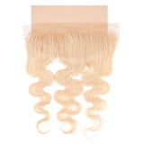 Blonde Body Wave 13x4 Transparent Lace Human Hair Frontal