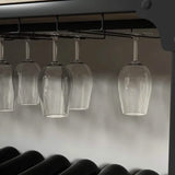 Rustic 40 Bottles Metal Floor Free Standing Wine Rack Table