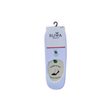 Ruwa 200 Women's No-Show Socks Breathable Invisible Flats White