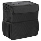Ryhpez Car Trash Can with Lid - Car Trash Bag Hanging with Storage Pockets