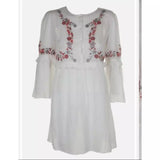 Max Studio London Ruffle-Sleeve Embroidered Floral Slip Maxi Dress,Small/Floral