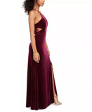 Morgan & Company Juniors Velvet Glitter Gown, Size 0