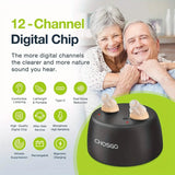 Rechargeable Hearing Aids – Invisible In-Ear, Noise Reduction, Volume Control