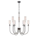 World Imports Monroe 9-Light Bronze Chandelier (WI973797)