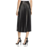Bardot Womens Rada Shimmer Mid-Calf Pleated Skirt, Size Medium