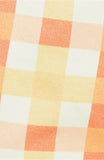 Free People Women Shes All That Plaid Crop High Waist Pants Orange Size 8