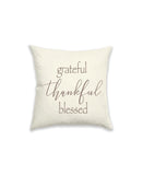 Morgan Home Typography 18×18 Decorative Pillow