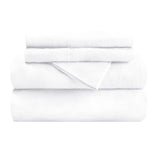 European Micro cotton flanne White Twin Sheet Set