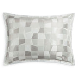 Hudson Park Collection Facets Duvet Cover Set, King, Light Gray