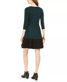 Taylor Animal-Print Sweater Dress, Size 1X