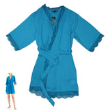 Inc International Concepts Lace Trim Short Robe, Size XS